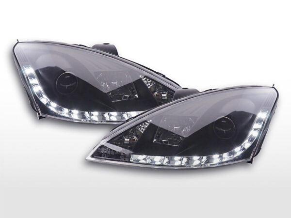 Phare Daylight LED feux de jour Ford Focus 1 C170 noir -