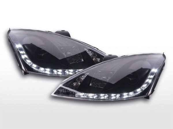Phare Daylight LED feux de jour Ford Focus 1 C170 noir -
