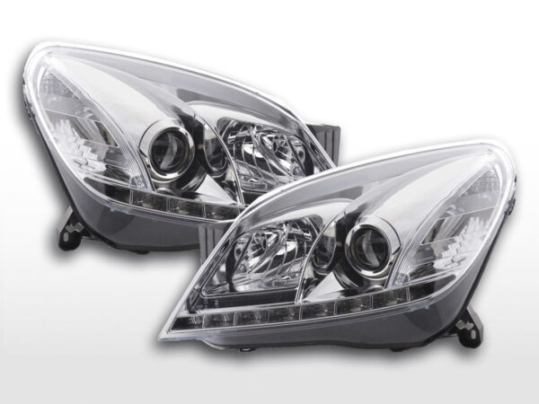 Phare Daylight LED feux de jour Opel Astra H 2004-2009 chrome -