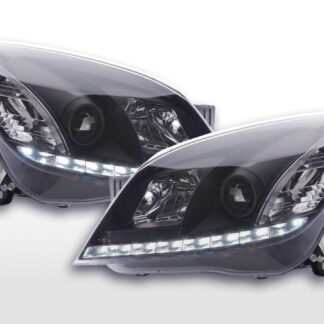 Phare Daylight LED feux de jour Opel Astra H 2004-2009 noir -