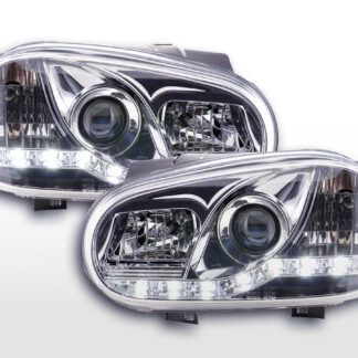 Phares Daylight LED Feux de jour LED VW Golf 4 97-03 chrome -
