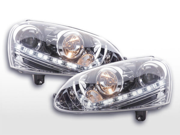 Phare Daylight LED feux de jour VW Golf 5 03-08 chrome -