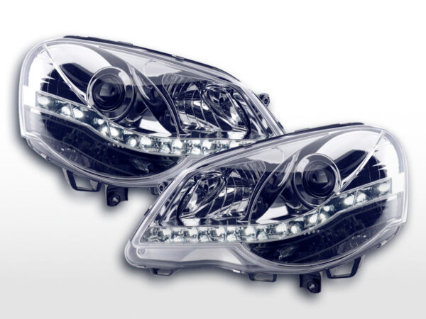 Phare Daylight LED feux de jour VW Polo 4 9N3 chrome -