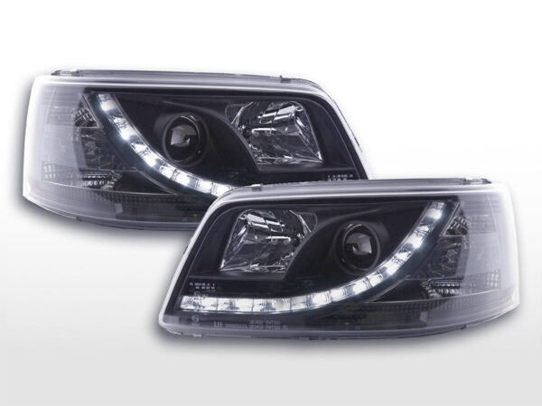 Phares Daylight LED feux de jour VW Bus T5 03-09 noir -
