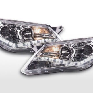 Phares Daylight LED feux de jour VW Tiguan 07-11 chrome -