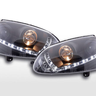 Phare Daylight LED feux diurnes VW Golf 5 type 1K 03-08 noir pour conduite à droite -