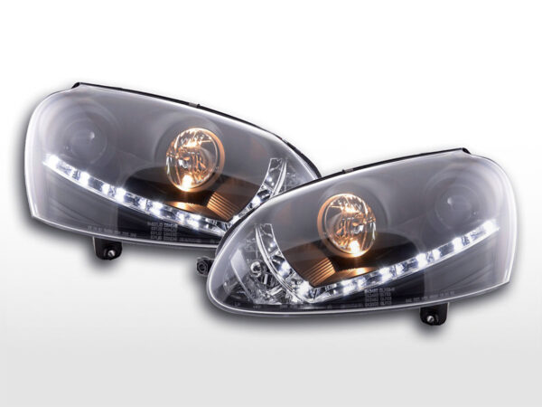 Phare Daylight LED feux diurnes VW Golf 5 type 1K 03-08 noir pour conduite à droite -