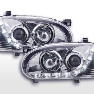 Phare Daylight LED feux de jour VW Golf 3 91-97 chrome pour conduite à droite -