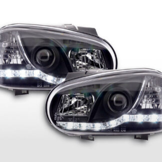 Phares Daylight LED feux de jour VW Golf 4 97-03 noir pour conduite à droite -
