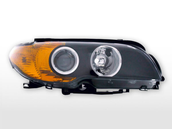 Pièces de rechange phare droit BMW 3er E46 Coupé 03-06, noir -