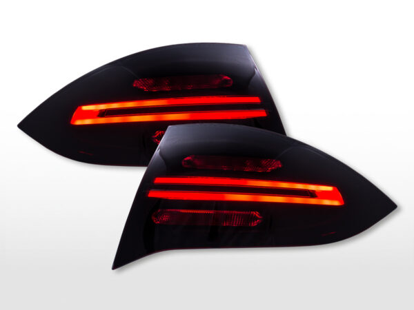 Feux arrière LED Porsche Cayenne (92A) 2011-2014 noir/rouge/fumée - – Image 2