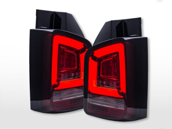Feux arrière LED VW T5 2003-2010 rouge/fumé -