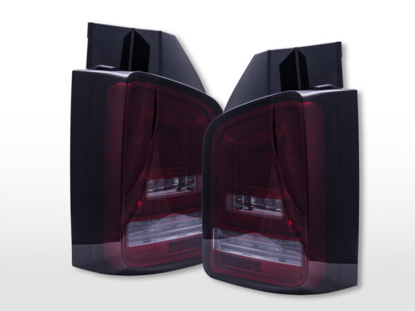 Feux arrière LED VW T5 2010-2015 rouge/fumé - – Image 2