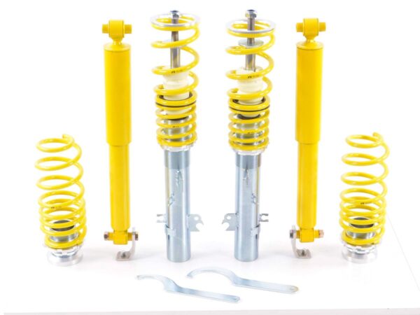 Kit combinés filetés FK suspension sport Peugeot 207 CC à partir de 2007 avec jambe de force 51mm -