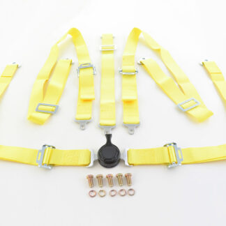 Harnais ceinture harnais 5 points harnais racing universel jaune -