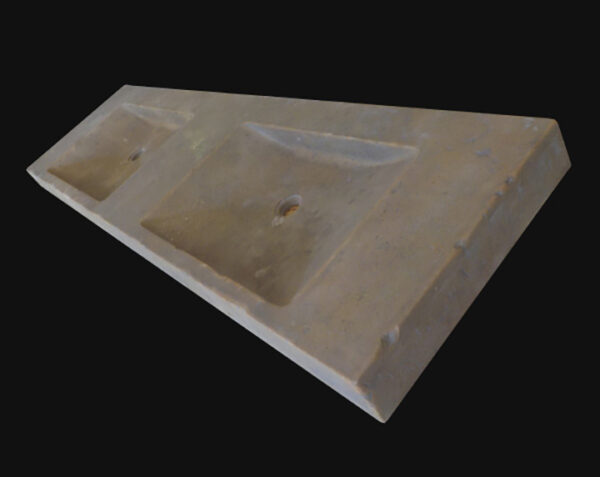 Vasque double en pierre Goult - 120 x 50 x 10 - Lanvignes Antiquaire - COMPTOIR DES PIERRES – Image 3