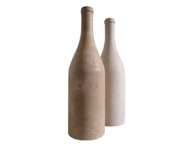 Bouteille en pierre - x Ø15 x 55 - Corton Adouci - COMPTOIR DES PIERRES