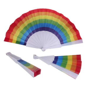 PRIDE - ÉVENTAIL EN TISSU DRAPEAU LGBT -