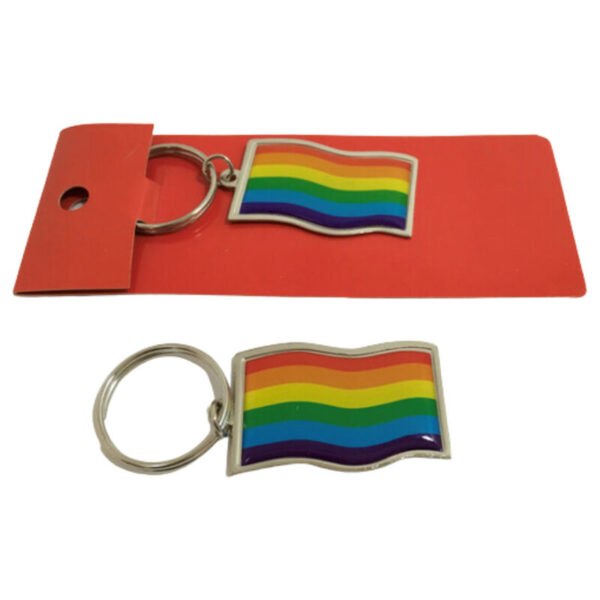 PRIDE - PORTE-CLÉS DRAPEAU LGBT -