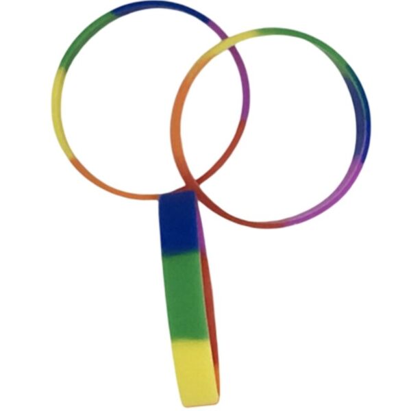 PRIDE - BRACELET EN SILICONE DRAPEAU LGBT -