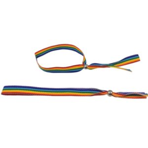 PRIDE - BRACELET BALLE EN ARGENT DRAPEAU LGBT -