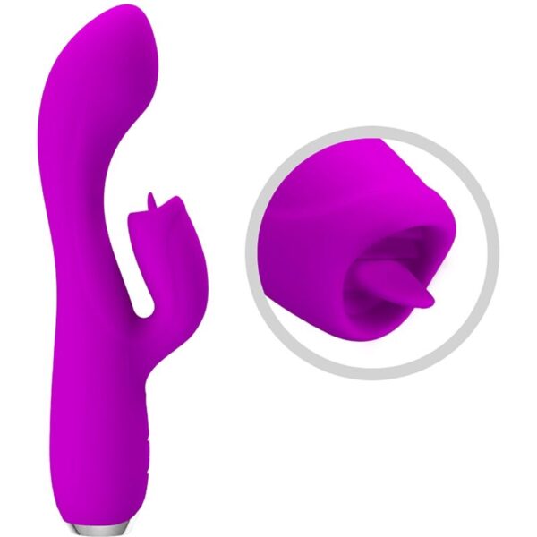 PRETTY LOVE - VIBRATEUR LAPIN RECHARGEABLE GLORIA IMPERMÉABLE VIOLET - – Image 5