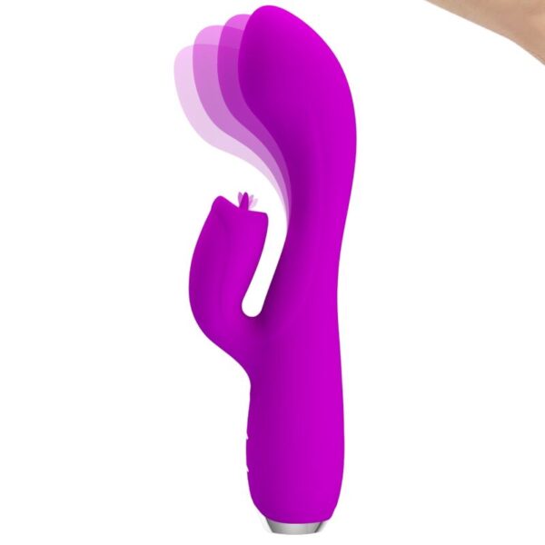 PRETTY LOVE - VIBRATEUR LAPIN RECHARGEABLE GLORIA IMPERMÉABLE VIOLET - – Image 2