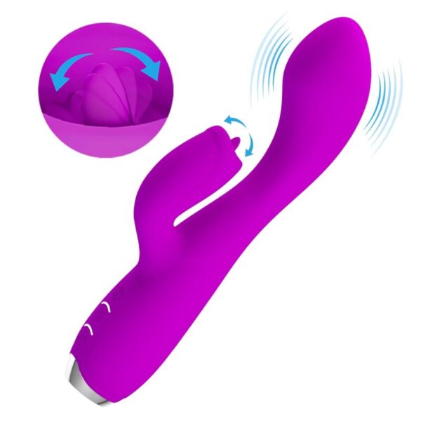 PRETTY LOVE - VIBRATEUR LAPIN RECHARGEABLE GLORIA IMPERMÉABLE VIOLET - – Image 6