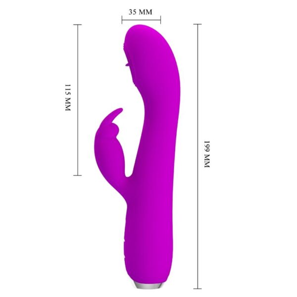 PRETTY LOVE - VIBRATEUR RECHARGEABLE RACHEL AVEC VENTOUSE VIOLET - – Image 7