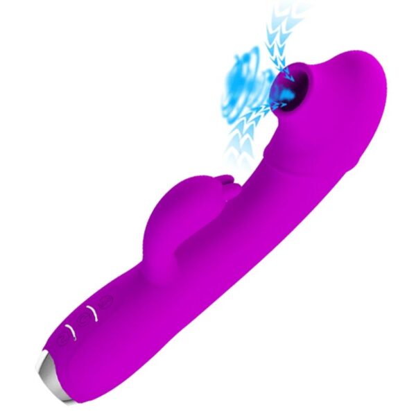 PRETTY LOVE - VIBRATEUR SUCKER RECHARGEABLE REGINA VIOLET - – Image 2