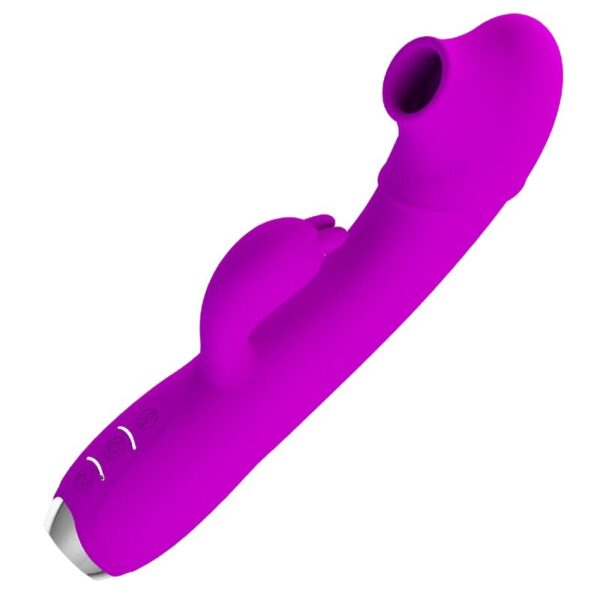 PRETTY LOVE - VIBRATEUR SUCKER RECHARGEABLE REGINA VIOLET -