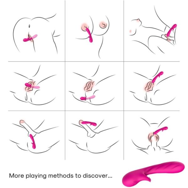 ARMONY - VIBRATEUR ROMANCE AVEC STIMULATEUR FUCHSIA - – Image 2