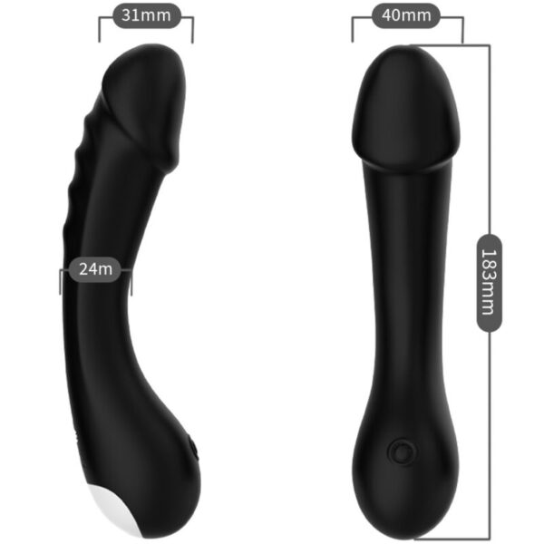 ARMONY - GODE VIBRATEUR POINT G SILICONE NOIR - – Image 3
