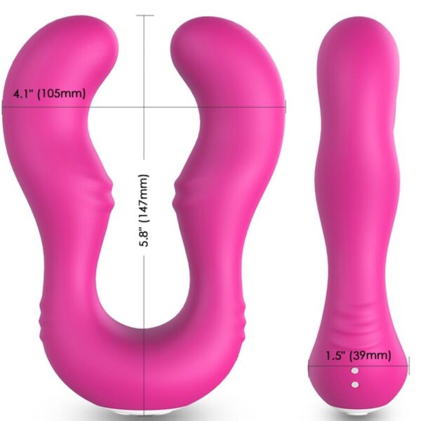 ARMONY - VIBRATEUR SERAPH DOUBLE TÉLÉCOMMANDE FUCHSIA - – Image 3