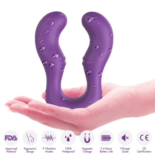 ARMONY - VIBRATEUR SERAPH DOUBLE TÉLÉCOMMANDE VIOLET - – Image 4