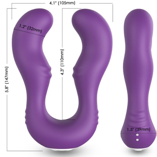 ARMONY - VIBRATEUR SERAPH DOUBLE TÉLÉCOMMANDE VIOLET - – Image 3
