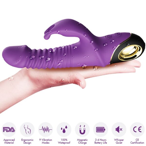 ARMONY - ZING GODE VIBRATEUR LAPIN VIOLET - – Image 4
