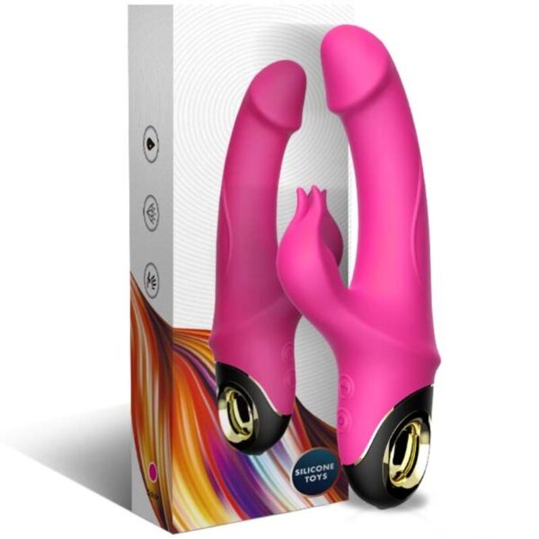 ARMONY - METEROR DILDO VIBRATEUR LAPIN ROTATEUR FUCHSIA - – Image 5