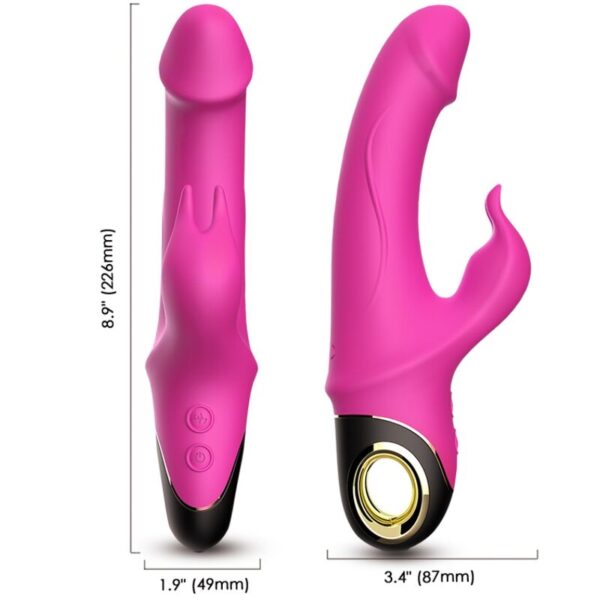 ARMONY - METEROR DILDO VIBRATEUR LAPIN ROTATEUR FUCHSIA -