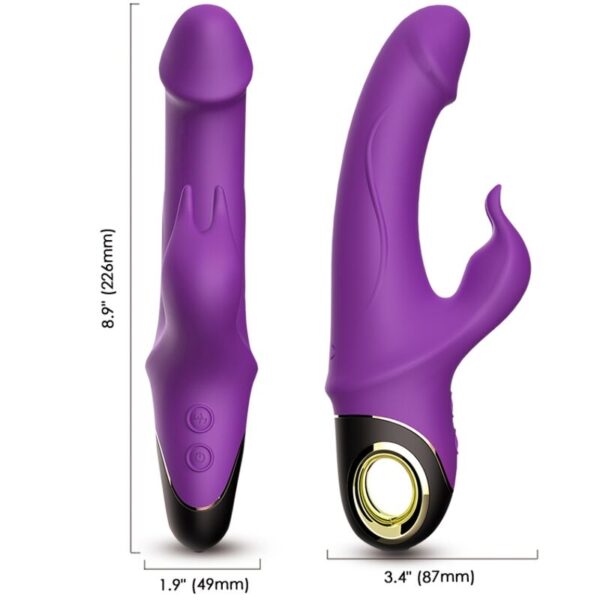 ARMONY - METEROR DILDO VIBRATEUR LAPIN ROTATEUR VIOLET -