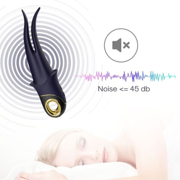 ARMONY - VIBRATEUR SHADOW DOUBLE TÊTE TEASING BLEU - – Image 5