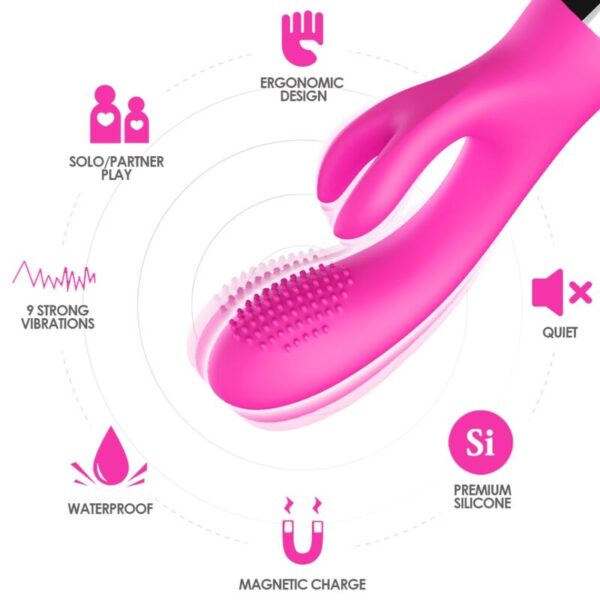 ARMONY - VIBRATEUR LAPIN FUCHSIA - – Image 3