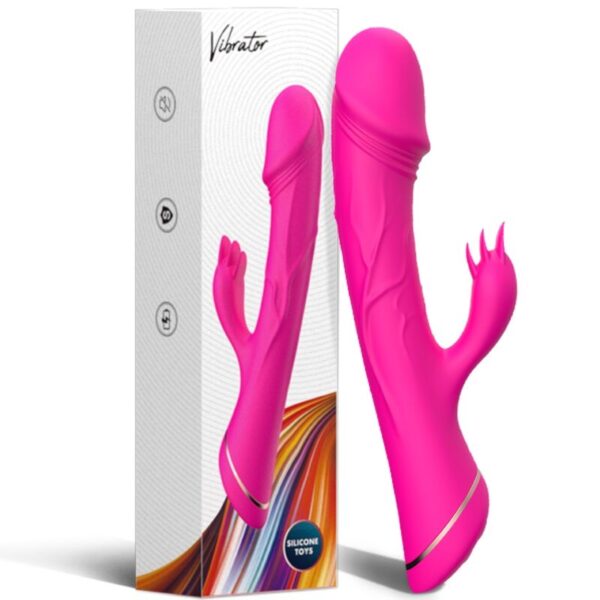 ARMONY - GODE VIBRATEUR LAPIN SILICONE FUCHSIA - – Image 6