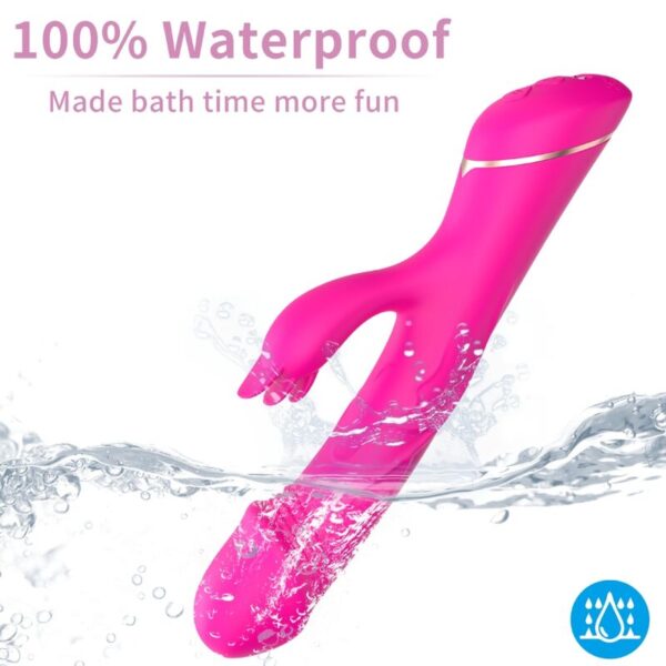 ARMONY - GODE VIBRATEUR LAPIN SILICONE FUCHSIA - – Image 3