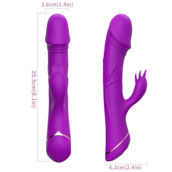 ARMONY - GODE VIBRATEUR LAPIN SILICONE VIOLET - – Image 4