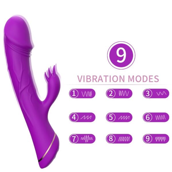 ARMONY - GODE VIBRATEUR LAPIN SILICONE VIOLET -