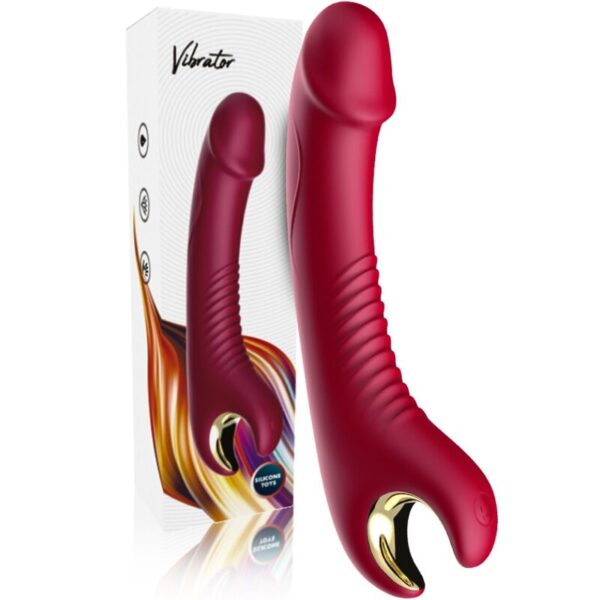 ARMONY - VIBRATEUR & ROTATEUR PRINCE DILDO ROUGE - – Image 5