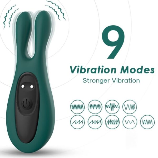 ARMONY - STIMULATEUR & VIBRATEUR LAPIN VERT -