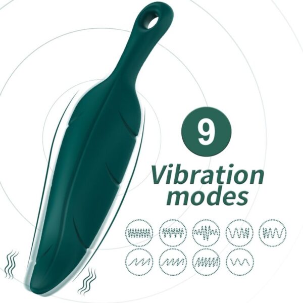 ARMONY - STIMULATEUR & VIBRATEUR VERT FEUILLE -
