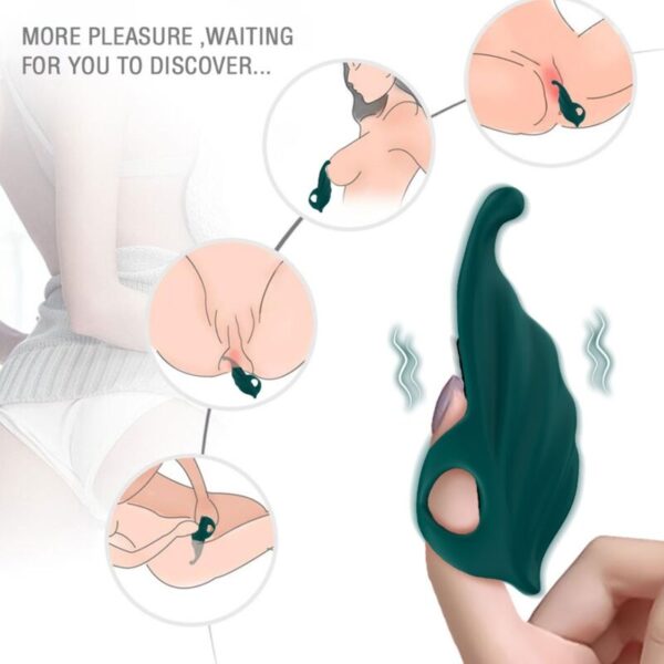 ARMONY - STIMULATEUR DE DOIGTS & VIBRATEUR VERT -